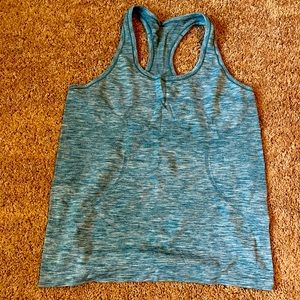Heathered teal Lululemon tank